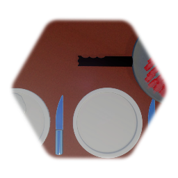 Mildly Realistic Bacon And Eggs In A Frying Pan