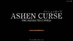 Ashen Curse - Title screen