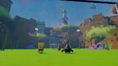 Chum bucket v the Krusty krab all out war Soccer !