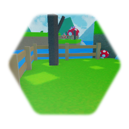 Mushroom island (Dax the dog)