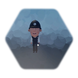 British Policeman - with walk cycle