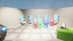 4 player Among us lobby
