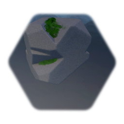 Rock with moss