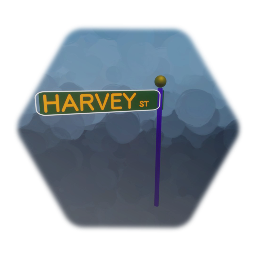 Disney Infinity - Harvey Street Sign (Harvey Girls Forever)
