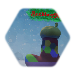 Honey The Hexagon's colourful Xmas Stocking