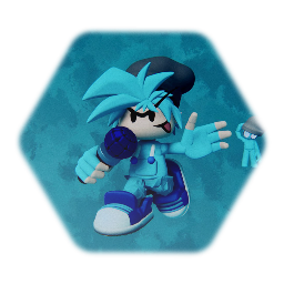 Boyfriend with blue rapper costume