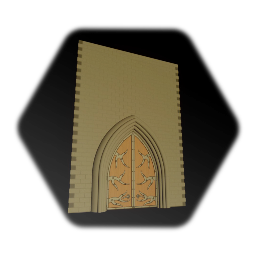 Stone Wall, Arch & Double Doors - Interactive (WIP)