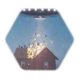 Alien Abduction Sculpture