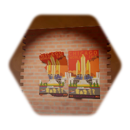 Chicago World Fair Poster (Damaged)