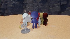 England and His Friends On The Beach!