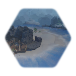 Desert Island Scene  Set