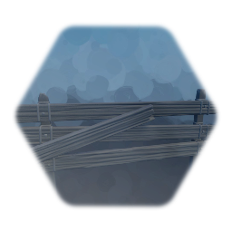 Rustic wooden fence A