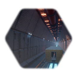 Tunnel with train