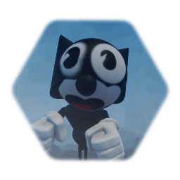 Felix The Cat But Hes buff and got gloves