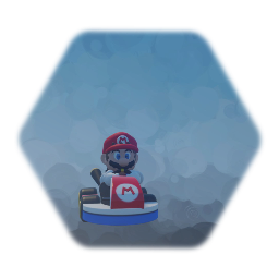 Mario in a go kart