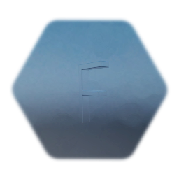 "F" (one block) metal letter