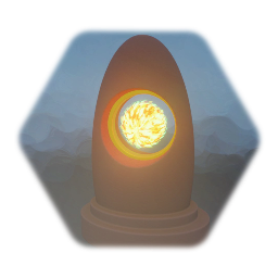 Animated Fireball Stone Lamp