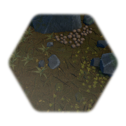 forest ground disc + fleck foliage patches