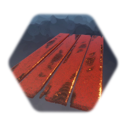 Burnt Red Wood Planks