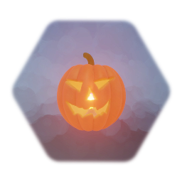 Glowing Carved Pumpkin