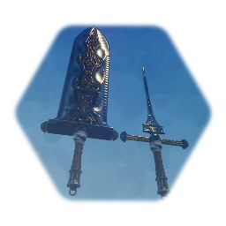 Fantasy Sword with Large blade