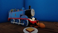 Garfield But Garfield Gets RAN OVER BY THOMAS