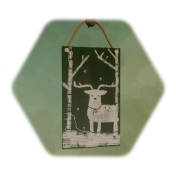 Reindeer Holiday Etching