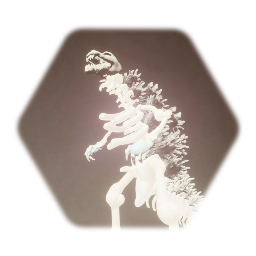 Heisei Skeleton godzilla  (Burning godzilla melts)