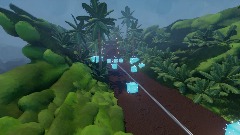 Jurrasic park simple race with t rex