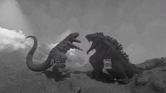 Showa Gorosaurus Raids Gojira Again Poster Bowser Present