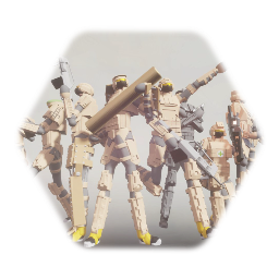 UPMW soldiers pack