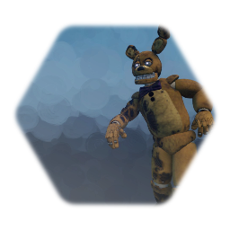 Sneaking yellow rabbit