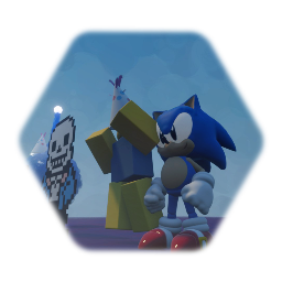 Mario with cappy,yoshi and sonic go through the forest