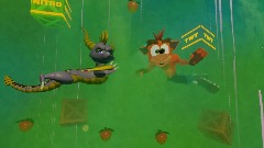 Spyro In Crash Bandicoot World: Loading Screen