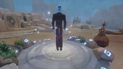 The adventures of the blue guy from art's dream