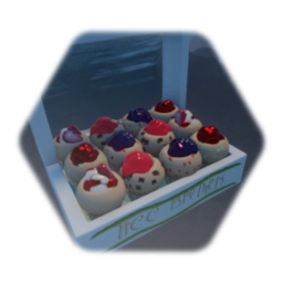 Jelly filled muffin box.