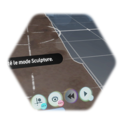 Chemin droit terre humide