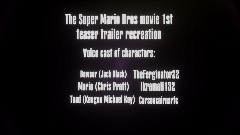 The Super Mario Bros movie trailer recreation voice cast