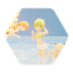 Sammy, qya and miko (swimsuits)