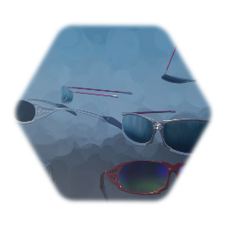Sun glasses :2 styles, low thermo