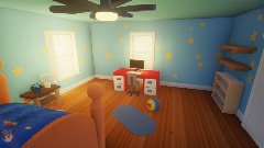 Andy's room in Toy Story