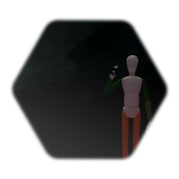 First person character with working light