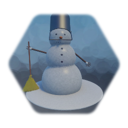 Snowman bucket