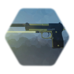 Beretta M92F (Black & Gold Version)