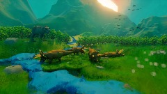 Jurassic Kingdom - Dinosaur Scene