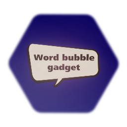 Pop up word bubble