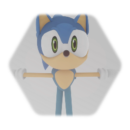 My Sonic Model (Eyes fixed)