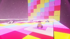 Rainbow road SNES Meta runner racing 4 WALL·E