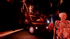 Paris Skeleton scene to mock PNGtubers 3D