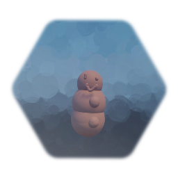 Badly made snowman